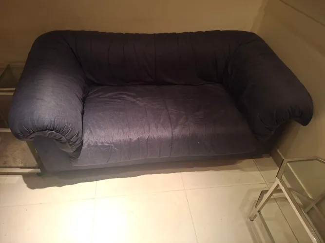 Sofá 2 lugares preto
