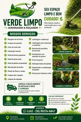 Roçagem e jardinagem