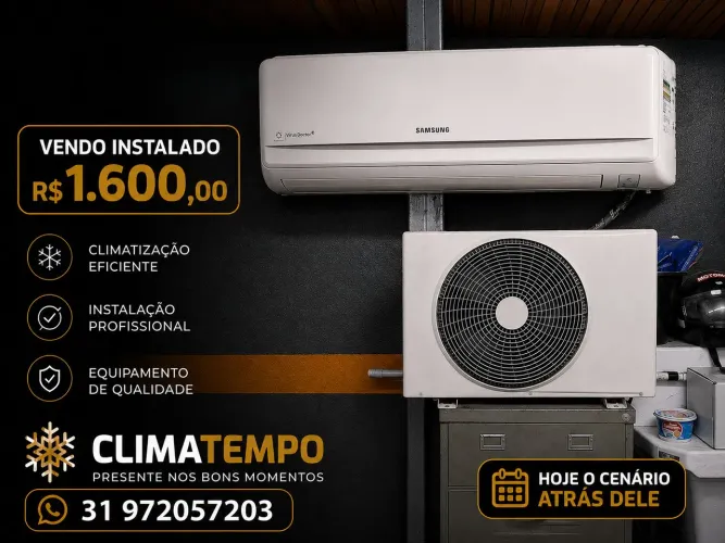 Ar condicionado já instalado