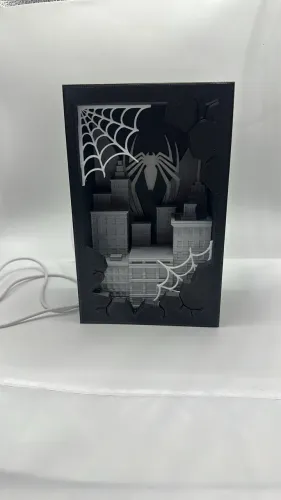 Luminária homem aranha black