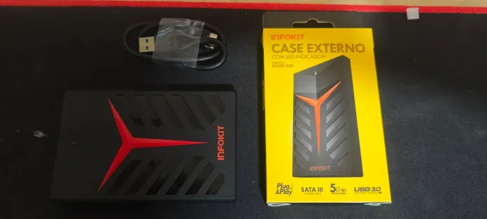 HD Externo de 500 GB Montado 