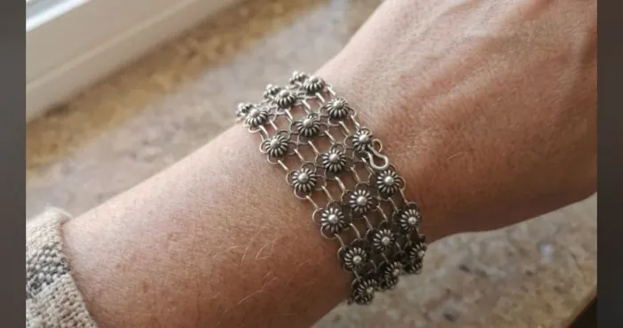 Pulseira de Prata de Bali - Linda e Elegante