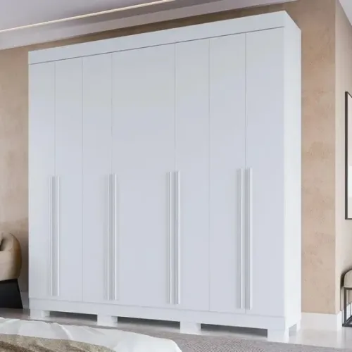 Transforme Seu Quarto com o Guarda-Roupa Casal Stella 8 Portas e 4 Gavetas
