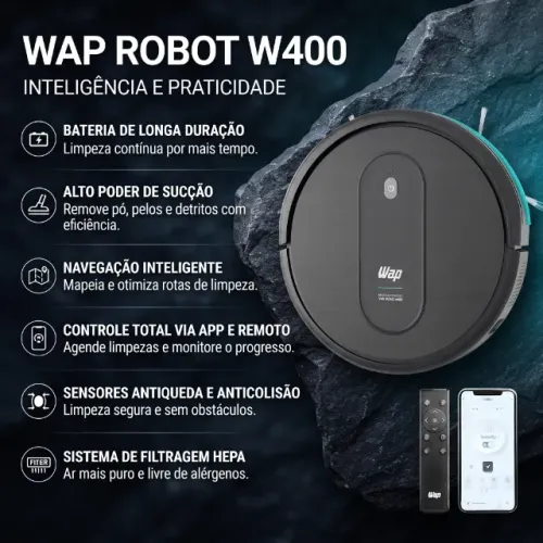 Robô Aspirador WAP W400 - nunca usado