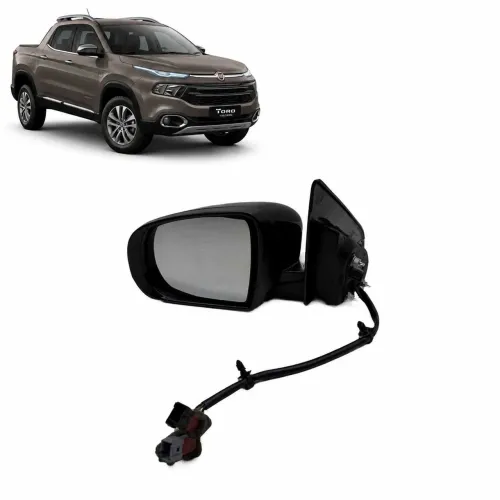 Retrovisor Retrátil L/E Fiat Toro Volcano 2.0 2016 a 2021