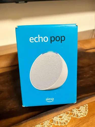 Echo Pop com Alexa - Amazon smart speaker, alto falante com Alexa