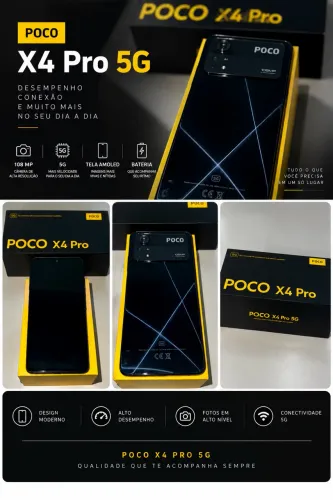 XIAOMI POÇO X4 pro 5g - 256gb - 8gb RAM