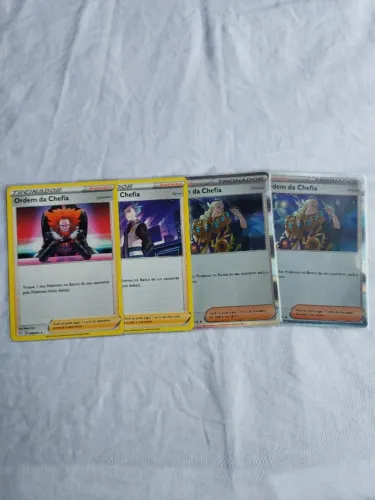 Cartas Pokémon: "Ordem da Chefia" de VARIAS versões diferentes !!!!!