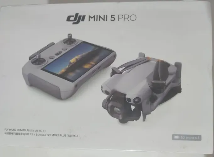 DJI mini 5 Pro Fly More Combo Plus 52 min + controle com tela - Novo- lacrado