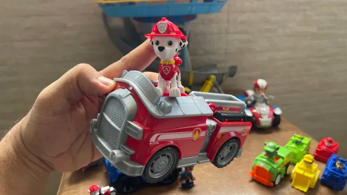 Torre, carros e personagens patrulha canina