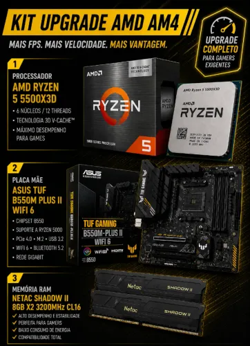 Kit Upgrade AMD Ryzen 5 5500X3D