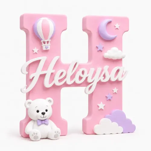 Letra Decorativa Infantil Personalizada com Nome