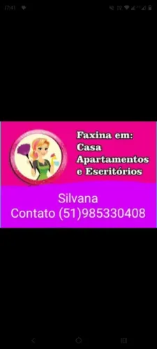 Faço serviços de diarista 