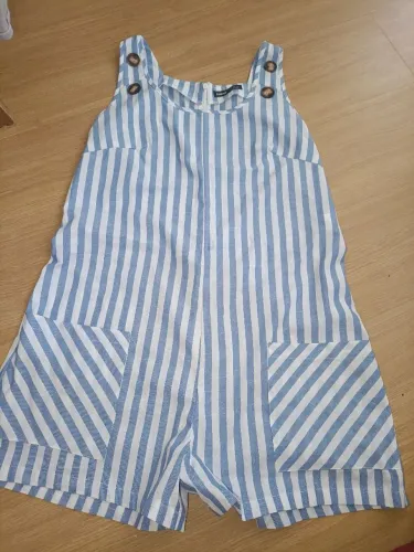 Desapego macacão da SHEIN listrado tamanho G 40/42