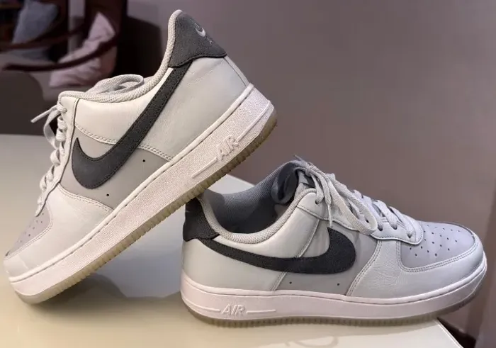 Nike Air Force 1 Low Branco/Cinza Original