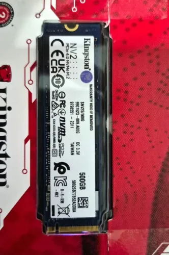 SSD NVMe 500GB - Kingston 99% de Saúde