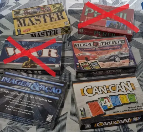 MINI Jogos de Tabuleiro - Diversos