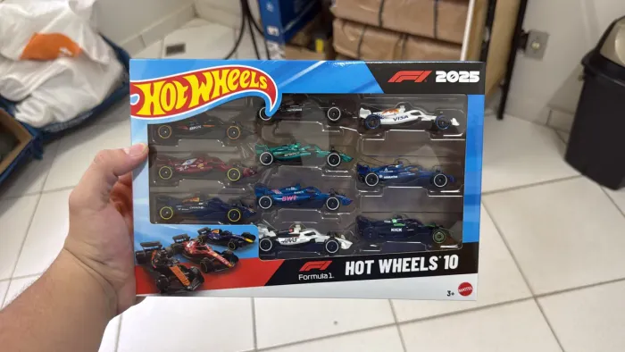 x10 Pack Fórmula 1 2025 hot wheels lançamento