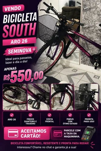Bicicleta semi nova