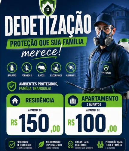Dedetização promoção relâmpago aproveite