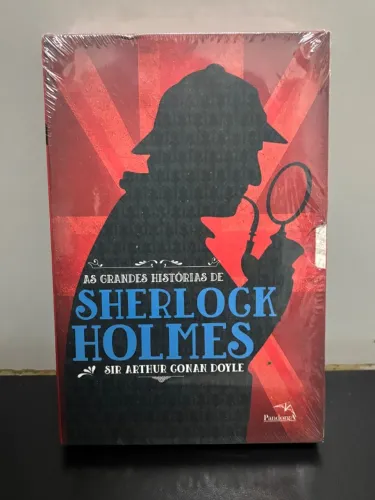 Box Livro As Grandes Histórias De Sherlock Holmes 3 Livros Lacrados