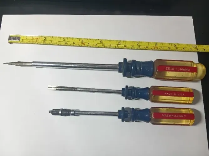 3 chaves de fenda Craftsman - Screw Holder - Made in USA