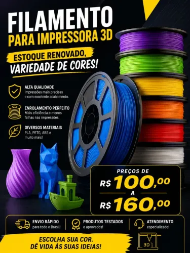 FILAMENTO PARA IMPRESSORA 3D