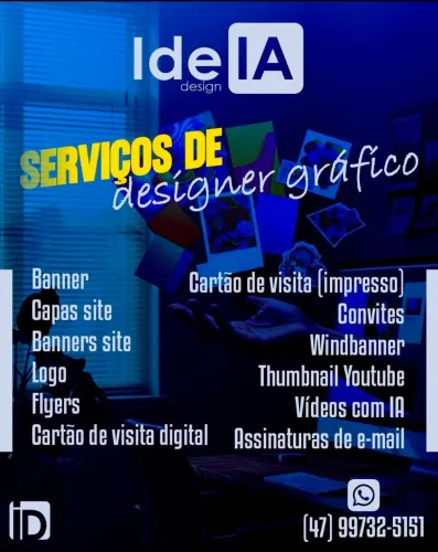Designer Gráfico.  Vários serviços pra VC