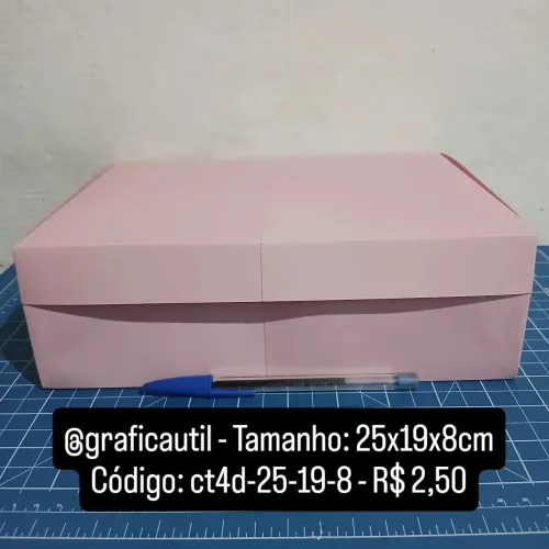 Caixa de papel 25x19x8cm