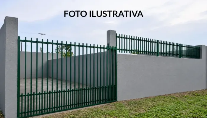 Portão e grade de muro