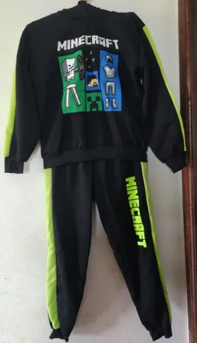CONJUNTO DE MOLETOM INFANTIL MINECRAFT