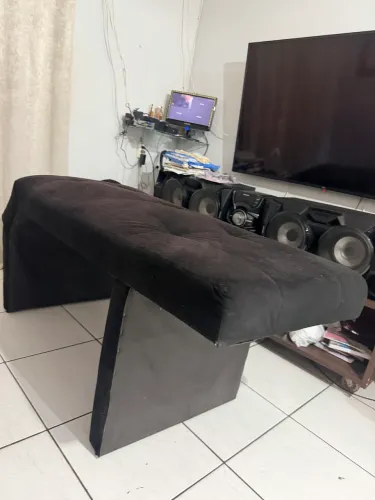 Maca Estofada Estética Cílios Salão Spa Veludo Maiara - Black House Decor