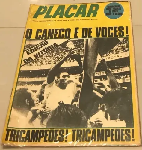 Revista Placar histórica de campeão de 1970