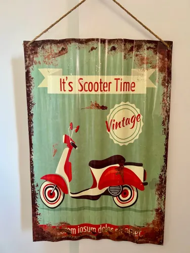 Placa Decorativa de Metal