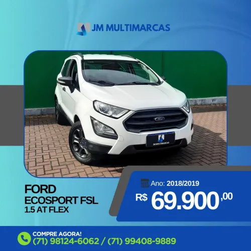 Ford Ecosport Freestyle 1.5 12V Flex 5P Aut. 2019