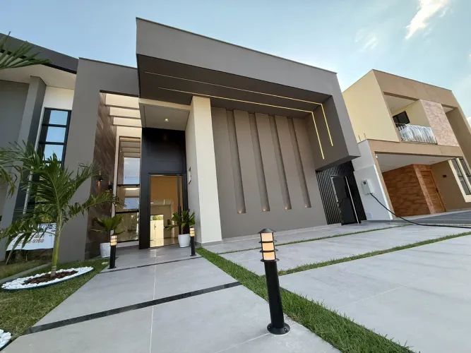 Vivenda das Marinas - Casa Térrea 3 Suítes Sendo 1 Master com Jardim de Inverno e Área Gou