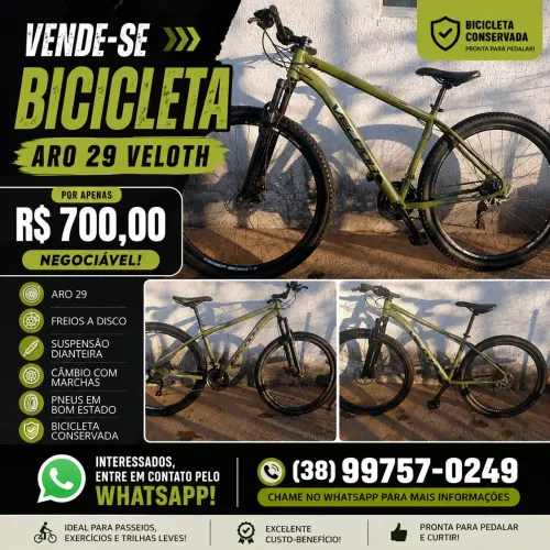 Vendo bicicleta preço negociável
