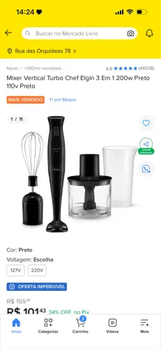 Mixer Turbo Chef 3 em 1