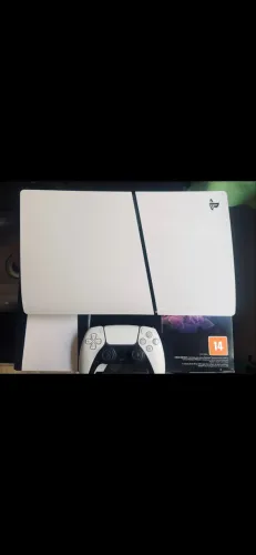 PS5 Slim Digital + Controle Original + Caixa Completo
