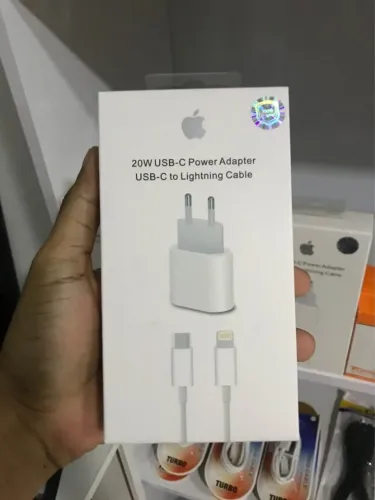 Carregador de iPhone fonte + cabo