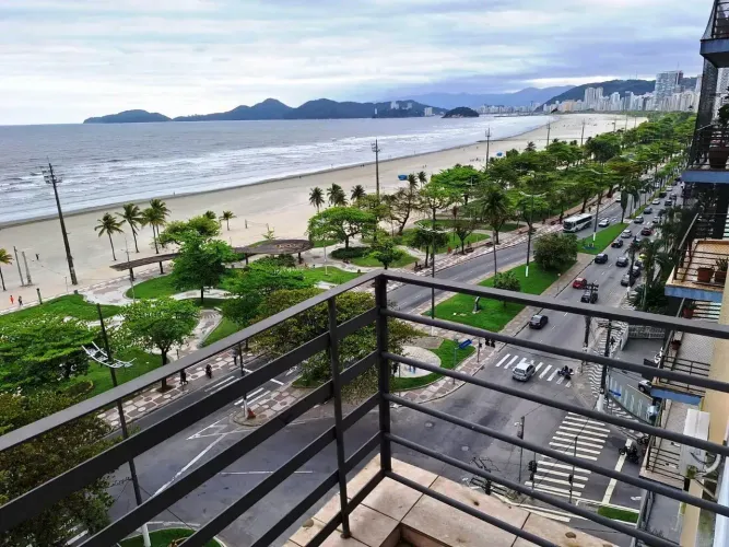 Frente mar locação 80 m² com 3 quartos em Boqueirão - Santos - SP