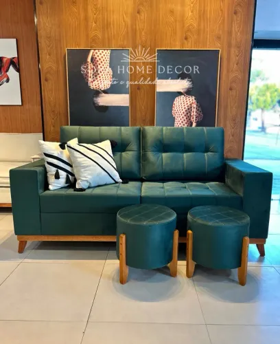 OFERTA DE SOFA COM PUFFS