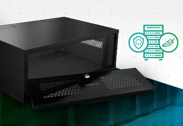 Mini Rack Montado Intelbras 3U 370mm MRM 337 Preto