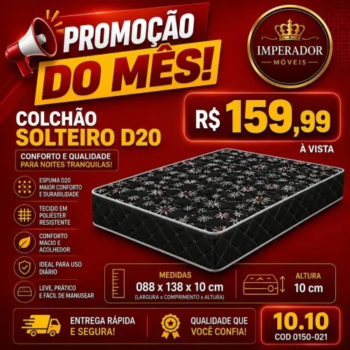 Colchão Solteiro D20