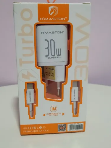 Carregador turbo 30 w H'Maston tipo C