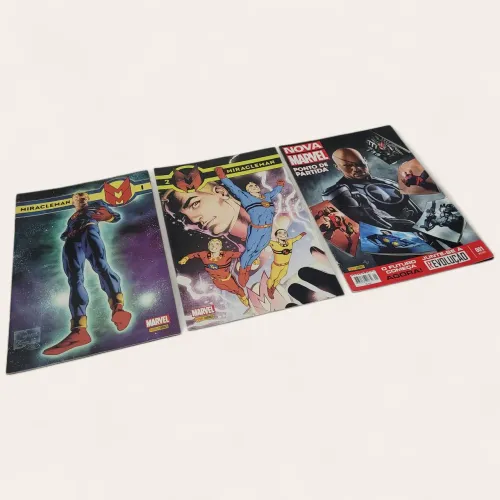 Lote de HQs Miracleman e Nova Marvel