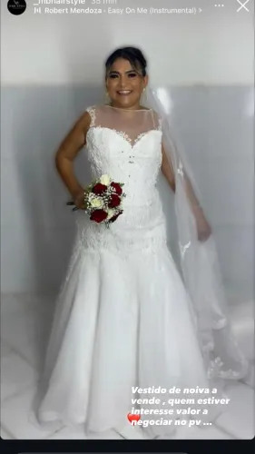 Vendo vestido de noiva estilo sereia