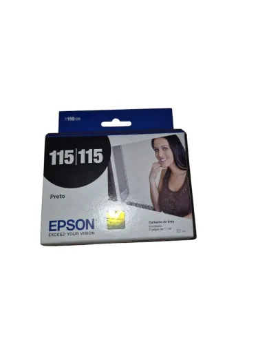 Cartucho epson 115 Original Black Dura  brinde ultra  22ml  kit 2 Unidades 