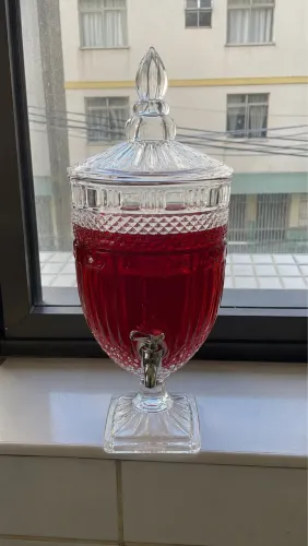 Jarra / Suqueira / Dispenser de Bebidas em Vidro Vintage - NOVA 