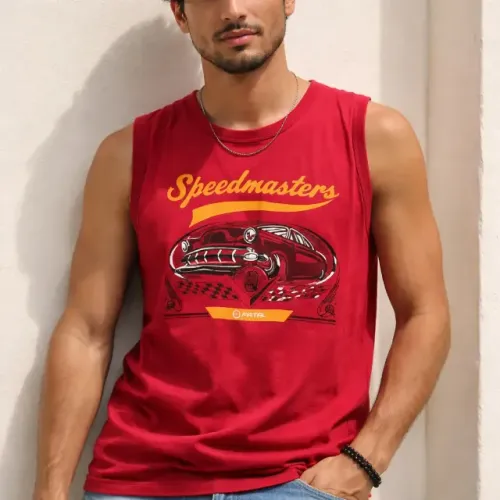 camiseta - tamanho g - fatal riders regata vermelha surf regata